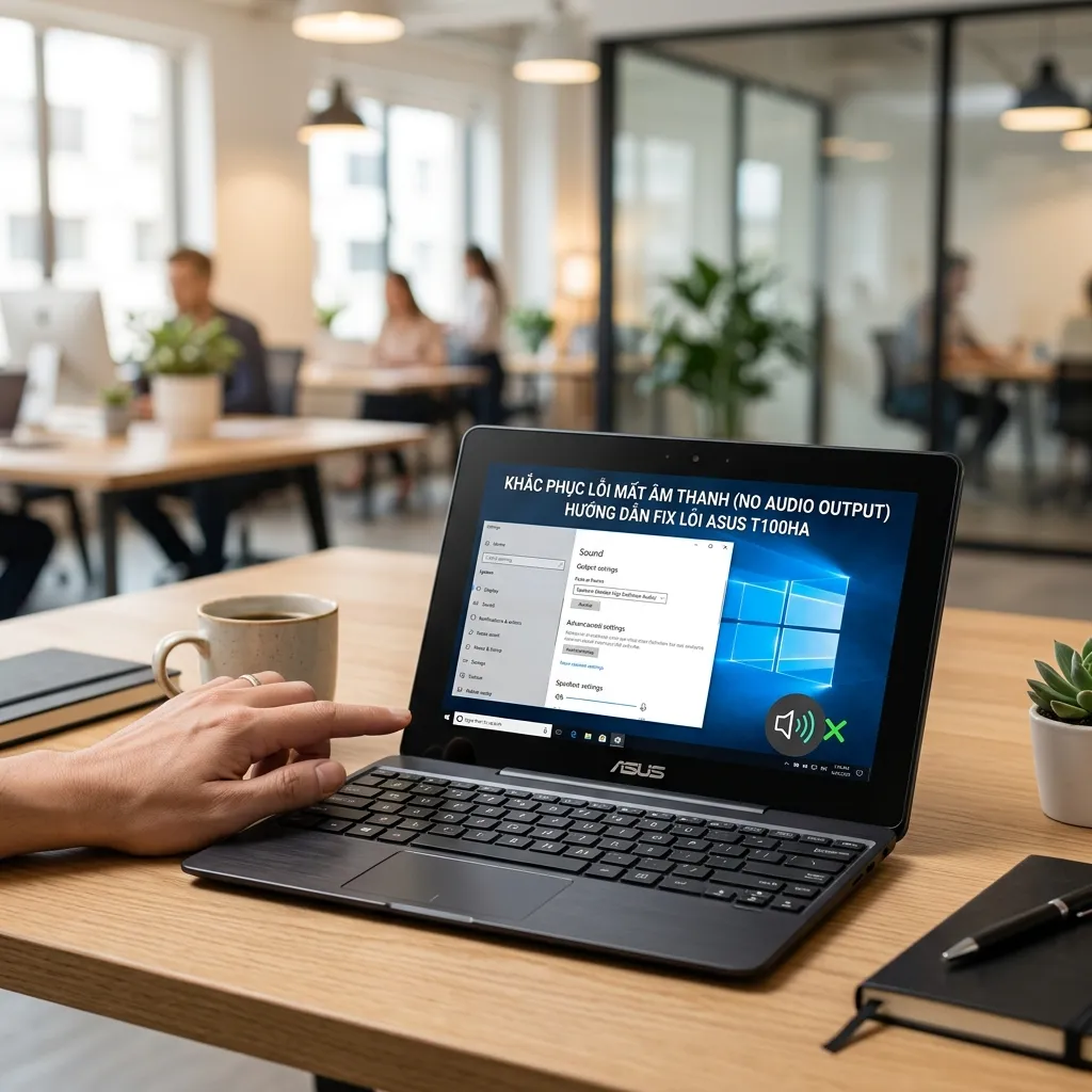 Cách fix lỗi mất âm thanh (No Audio Output) trên Asus T100HA