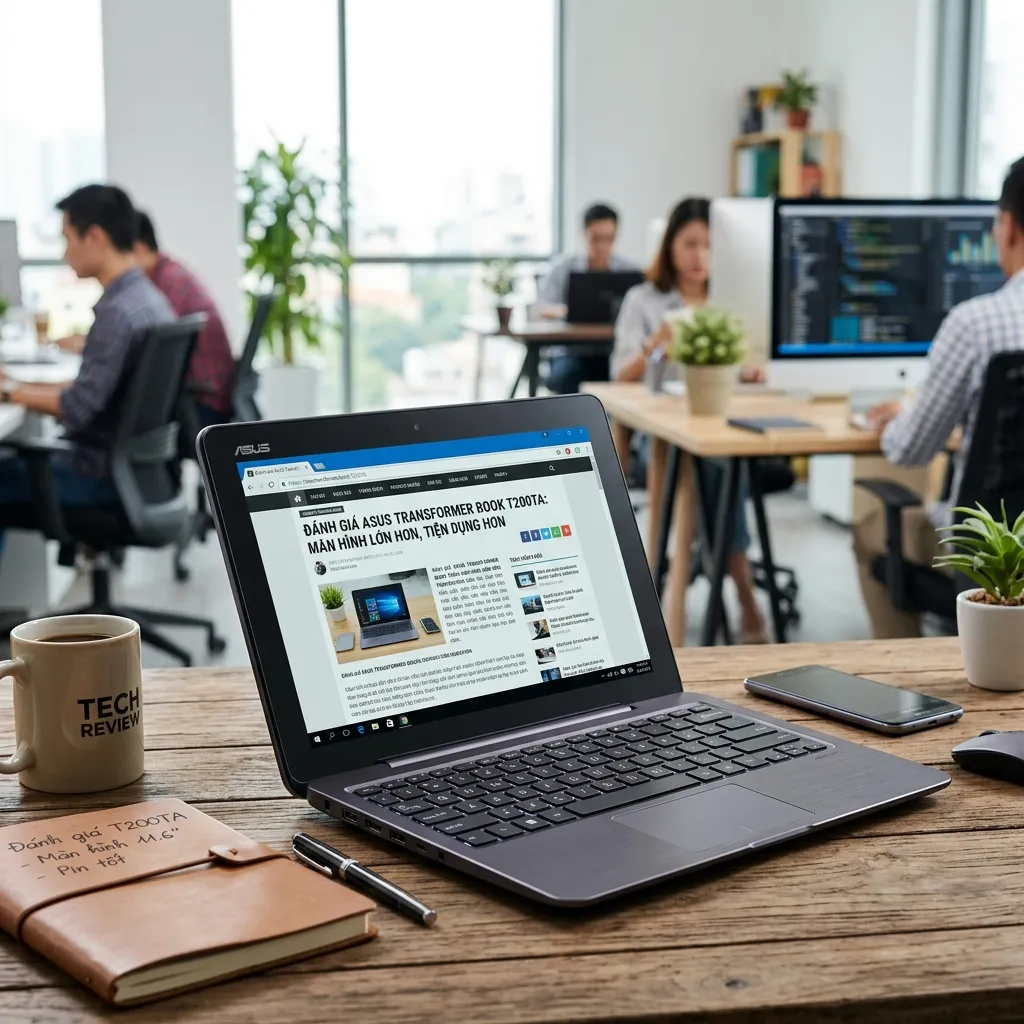 Review Asus Transformer Book T200TA: Màn hình lớn hơn, tiện dụng hơn