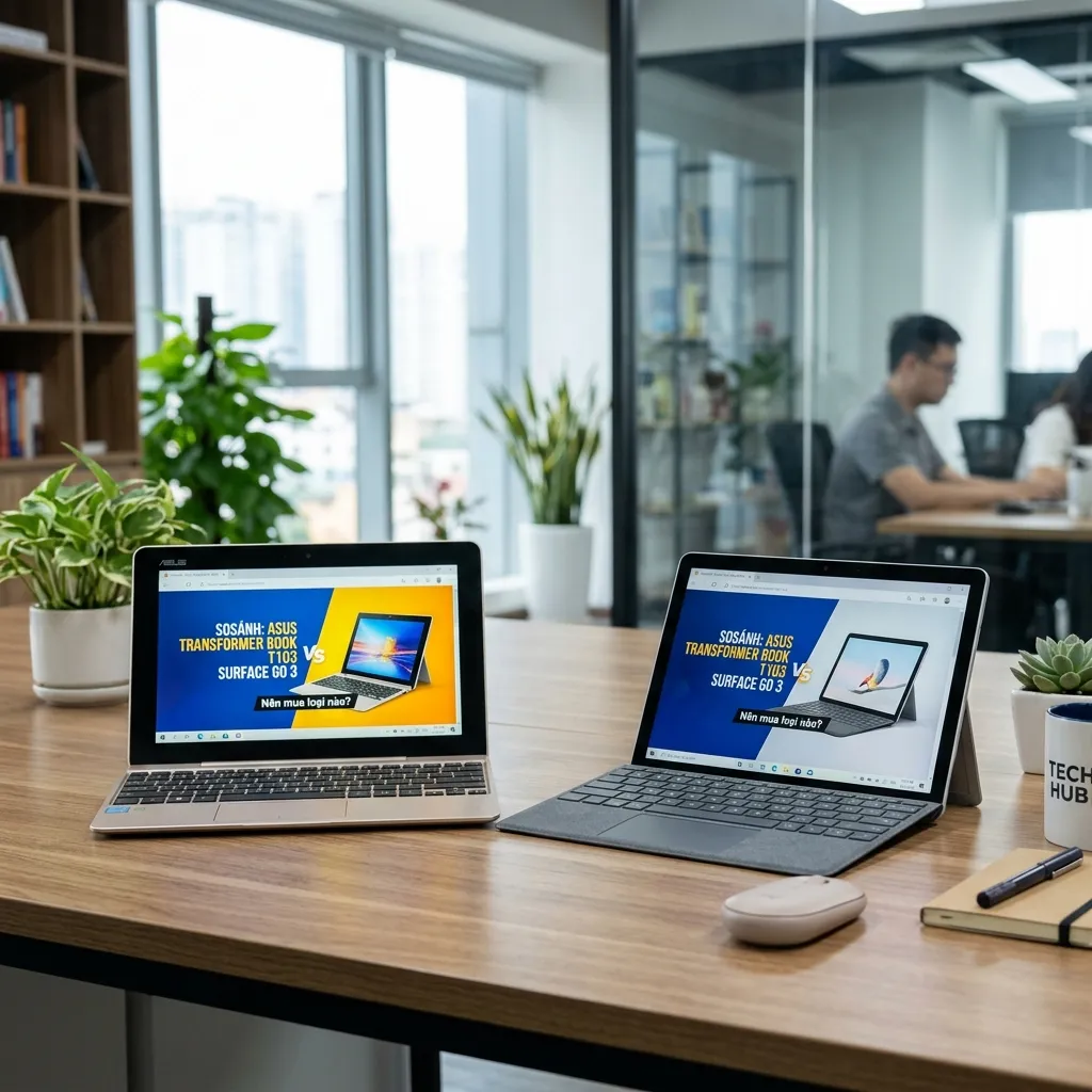 So sánh Asus Transformer Book và Surface Go: Nên mua loại nào?